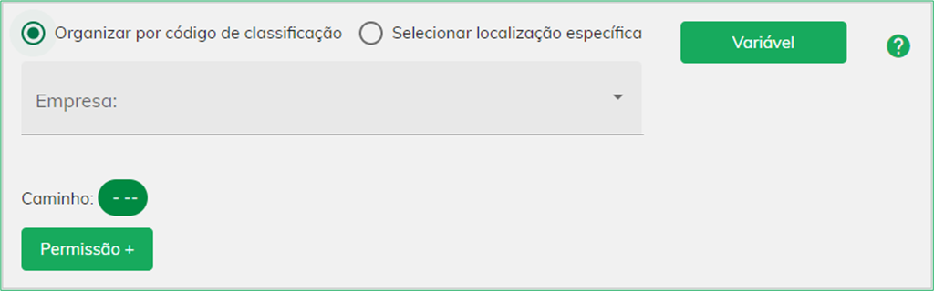 Organizar por código de classificação